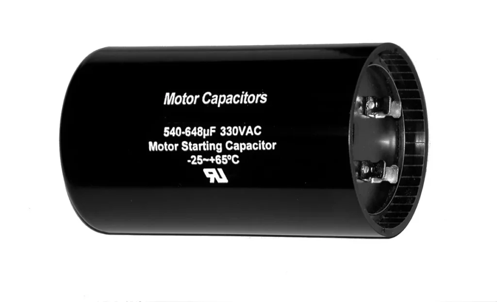 AC motor capacitor for compressor and fan motor