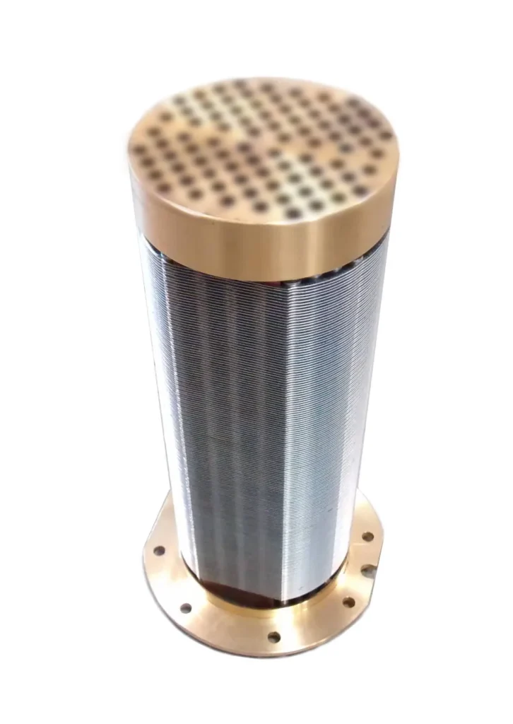 Finned copper tube cooling coil for AC evaporator and condenser